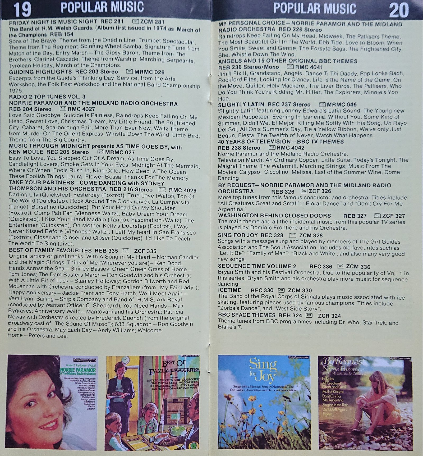 Other pages of catalogue BBC Records catalogue 1979 early